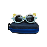 Kiddale Cool Trendy Kids Sunglasses for Boys and Girls – UV400 Polarized | Flexible TPEE Frame |Color Blue