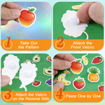 Kiddale Reusable Water Painting Book for Kids 3-8 years | Fruit Theme | Magic Water Coloring with Water Pen | 4 Reusable Painting Pages & 2 Fruit Sticker Sheets | Mess-Free Travel Activity Book