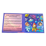 Kiddale Space Story Magnetic Puzzle Book(3-7yrs) | Zuzu & Max Space Adventure & Galaxy Rescue Stories with 2 Picture Puzzles | Fun Activity Book for Kids