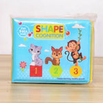 Kiddale Waterproof Shape Recognition Bath Book for Baby| Soft & Safe Baby | Early Learning Shapes | Ideal for Children 6 Months to 2 Years