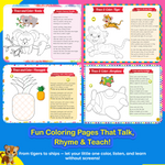 Kiddale Pack of 4 | Play n Learn & Sing-Along Musical + Trace & Learn + Color Peekaboo  Board Books