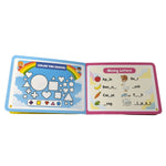 Kiddale Pack of 2 Non-Sound Books for Toddlers – My First 100+ Words & Little Genius: 16 IQ-Boosting Activities – Early Learning & Brain Development for Ages 2+