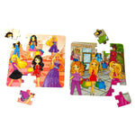 Kiddale Sparkle Friends Story Magnetic Puzzle Book for Kids 2-7 years | 2 Short Stories & 2 Picture Puzzles | Travel & Friendship Theme | Ideal Gift Book