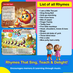 Kiddale Pack of 4 | Play n Learn & Most Loved Rhymes Sound Books + Trace & Learn + Color Peekaboo  Board Books
