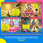 Kiddale Pack of 4 — Krishna & Shlokas Sound Books + IQ Activities & Panchatantra Board Books