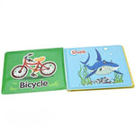 Kiddale Pack of 2 Baby Bath Books – Teeth Care & Name Cognition | Waterproof Soft Floating Books for 6–24 Months | Early Learning & Hygiene Awareness Bath Toys