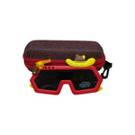 Kiddale Kids Sunglasses for Boys & Girls | UV400 Polarized Sun Glasses | Flexible TPEE Frame |Color Red/Yellow