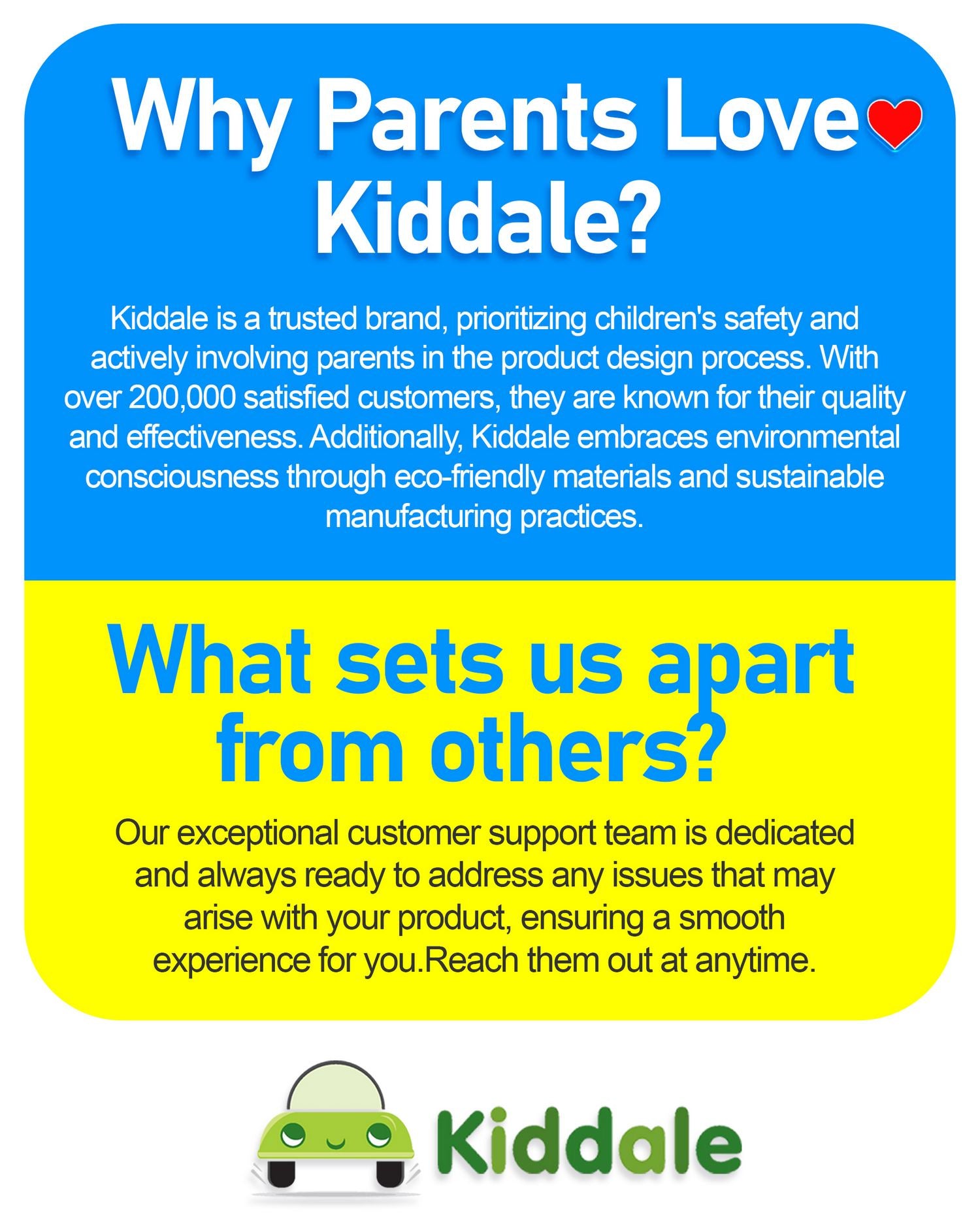 Kiddale is committed to providing parents with innovative solutions that support their child's developmental journey