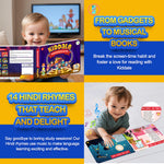 Kiddale 28 Hindi Musical Sound Book|14 Timeless Audio Nursery Rhymes Learning