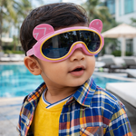 Kiddale Trendy Kids Polarized Sunglasses for Boys and Girls – UV400 Protection | Flexible TPEE Material |Color Pink