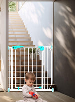 बच्चों, पालतू जानवरों के लिए किडेल ऑटो क्लोज बेबी सेफ्टी गेट (87-96 सेमी)| घर के अंदर के दरवाज़ों के लिए उपयुक्त | डबल लॉकिंग मैकेनिज्म और ऑटो क्लोजर के साथ 3 फीट का गेट| सीढ़ियाँ, रसोई, बालकनी| सुरक्षा के लिए बाल सुरक्षा द्वार 