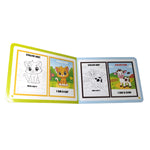 Kiddale Pack of 2 Non-Sound Activity Books for Kids | Trace & Learn Alphabets + Color Peekaboo | Early Learning Preschool Books for 2+ Years | Writing, Tracing & Color Recognition