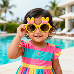 Kiddale Kids Sunglasses for Boys & Girls | UV400 Polarized Sun Glasses | Flexible TPEE Frame | Color: Yellow