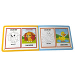 Kiddale Pack of 2 Non-Sound Activity Books for Kids | Trace & Learn Alphabets + Color Peekaboo | Early Learning Preschool Books for 2+ Years | Writing, Tracing & Color Recognition