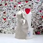 Upscale Extra-Tall(30cm) Beautiful Love Couple Showpiece for Home Decor, BedRoom| Silver & Glitter