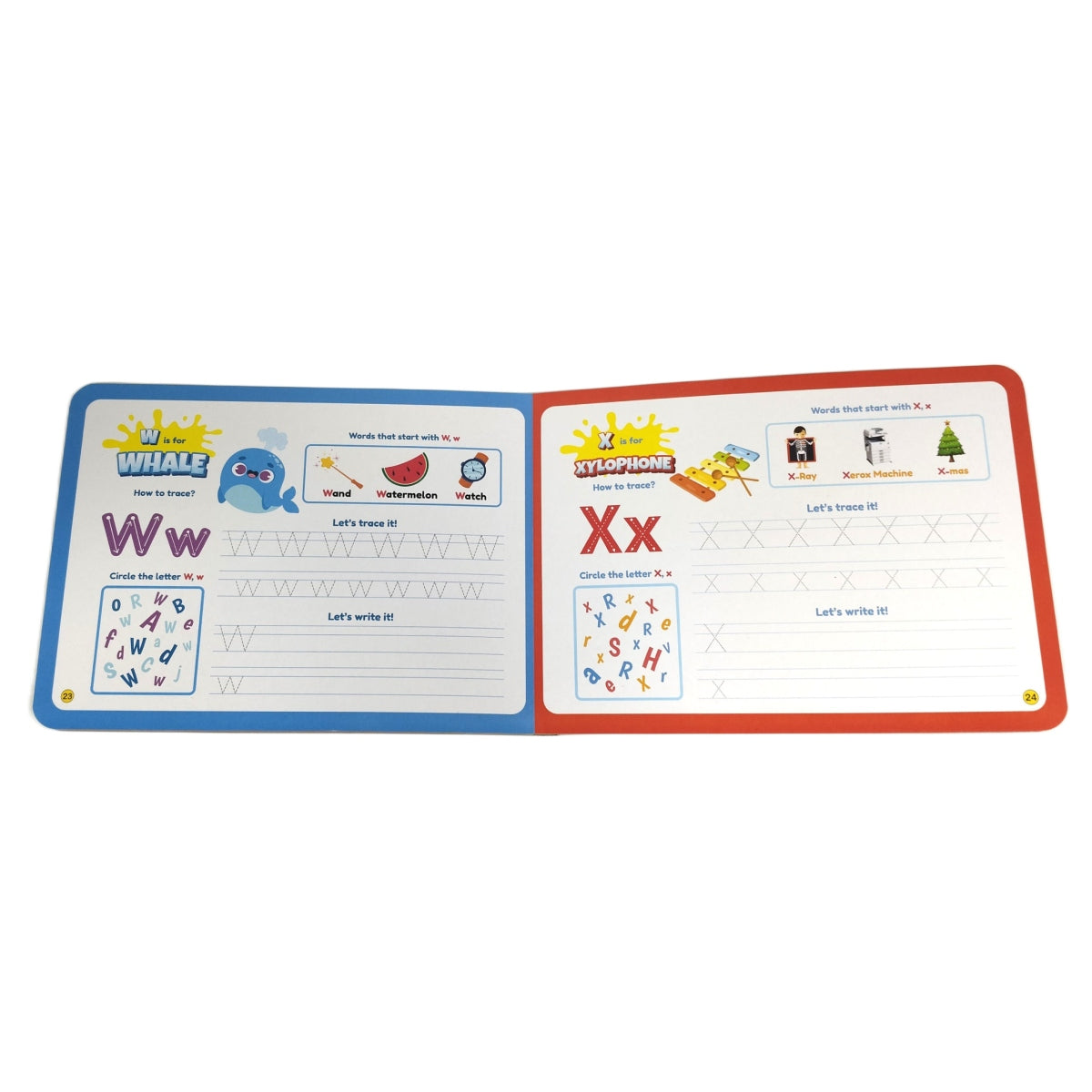 Kiddale Trace & Learn Alphabets Board Book for Kids 2-4y | Non-Sound Writing Practice Book | Early Learning Alphabet Tracing with A–Z