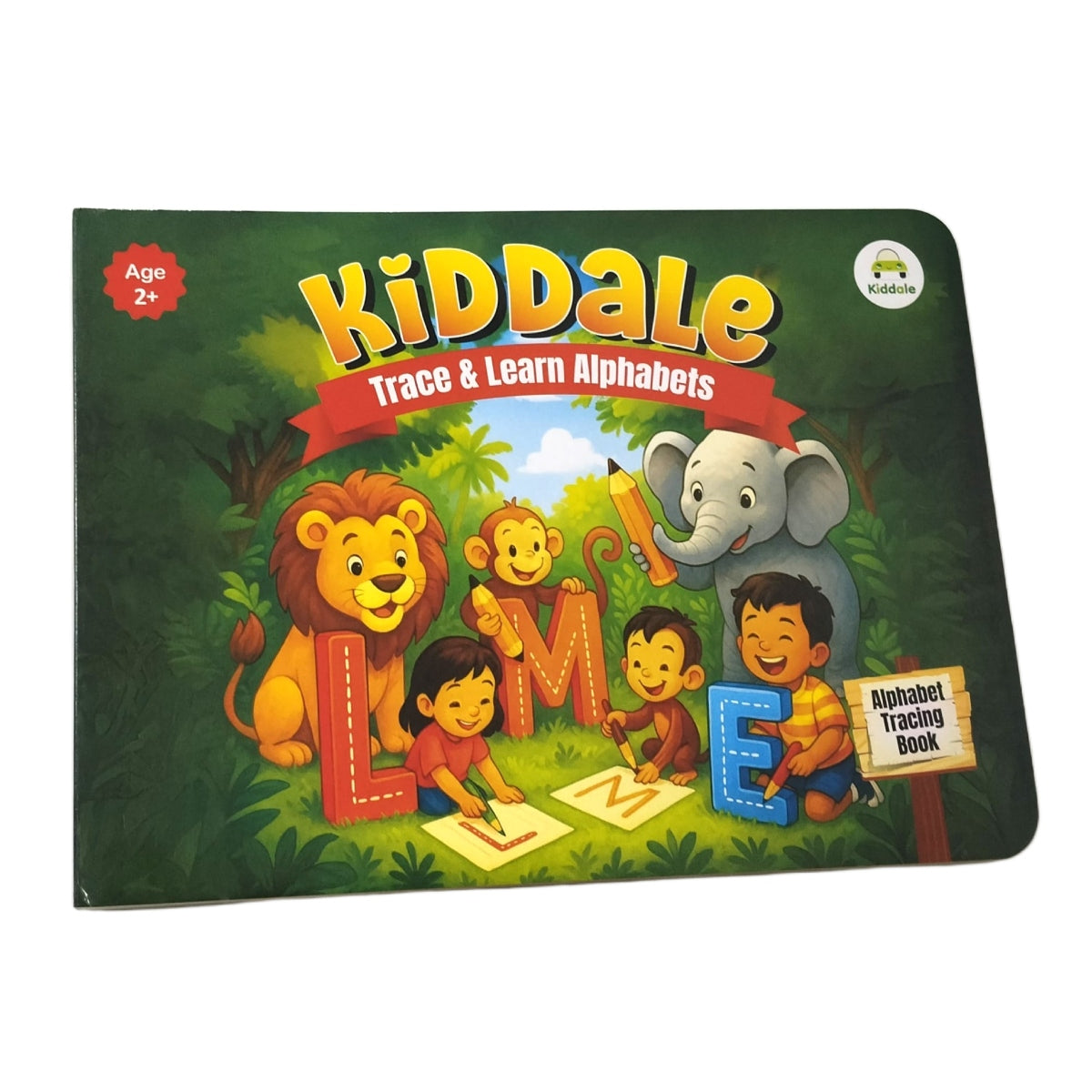 Kiddale Trace & Learn Alphabets Board Book for Kids 2-4y | Non-Sound Writing Practice Book | Early Learning Alphabet Tracing with A–Z