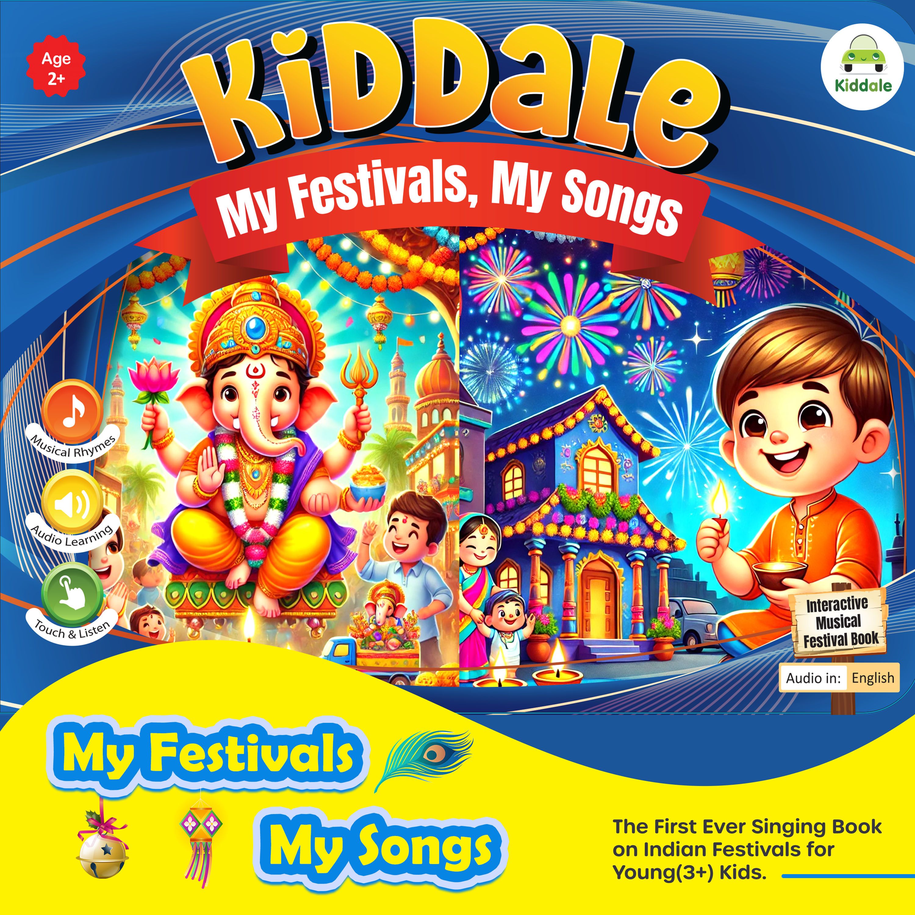 Kiddale's My First Audio Book of Indian Festivals| Introduce Indian Festivals to Young Kids