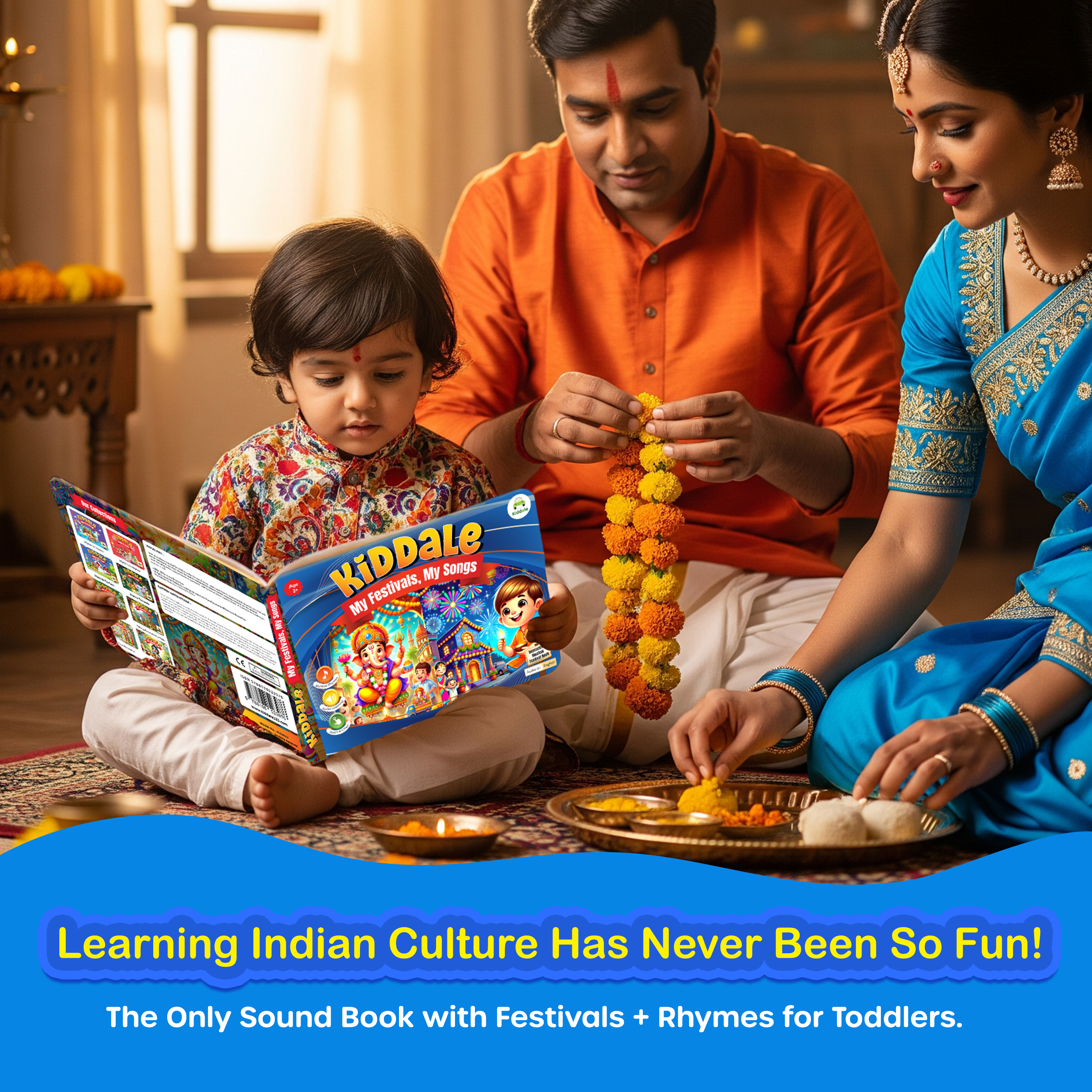 Kiddale's My First Audio Book of Indian Festivals| Introduce Indian Festivals to Young Kids