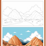 51 Coloring🎨Adventure Challenge Worksheets✍️ for 3+| Download, Print🌊Forests🌳Deserts|Volcanoes, Rivers|Mountains & More!