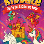 51 Dot-to-Dot Coloring 🎨Worksheets E-Book for 3+|Download, Print, Connect & Color| Pet, Wild & Ocean Animals, Christmas, Nature, Food, Transport, Fun Shapes & More!