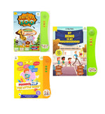 Kiddale 3-Pack Phonics,Trip to Zoo,Home & Neighbourhood Interactive Children Sound Books