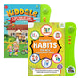 Kiddale 2-Pack My Home to Neighbourhood & Habits Interactive Musical Sound Books