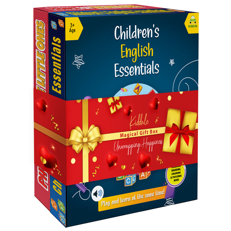 Kiddale 2-Pack Interactive Sound Books: Phonics & English Essentials | Ideal Gift for 3+ Years Kiddale