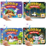 Kiddale Pack of 4 Rhymes Book|8 Classical +16 Rhymes each for Farm,Wild Animals & Birds |28 Sounds each|Interactive Touch n Play Sound Book|Best Muiscal Gift for 1-3 Years|Sing Along Books Kiddale123