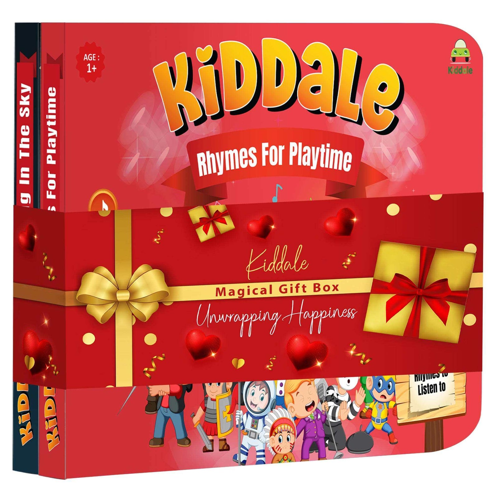 Kiddale 2-Pack Classical & Chirping Bird Nursery Rhymes Sound Books