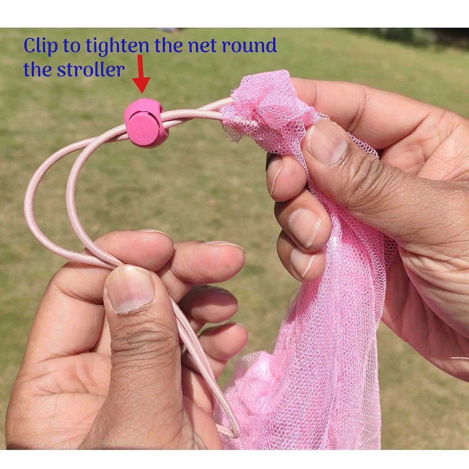 Kiddale Pink Mosquito Net for Pram & Stroller (Only Net)
