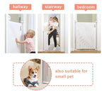 Kiddale Retractable Baby Safety Gate Barrier Fence for Toddlers,Kids,Pets,Infants|Suitable for Home Doors (Width 40-140cm & Height 92cm)|Walkthrough Baby Gate|Child Safety Stair & Kitchen Gate:White Kiddale