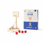 Kiddale Wooden STEM Basketball Shooting Machine Kit for Kids 6–14 Years | DIY Sports Science Project | Learn Motion, Force & Accuracy | Educational Engineering Assembly Kit