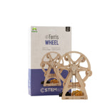 Kiddale Wooden STEM Ferris Wheel Model Kit for Kids 6–14 Years | DIY Rotating Engineering Project | School Science Exhibition Kit | Hands-On Mechanical Learning Kit