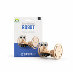 Kiddale Wooden STEM Two-Wheeled Electric Robot Kit for Kids 6–14 Years | DIY Motorized Robot Model | Science & Engineering Learning Kit | Hands-On Assembly Project