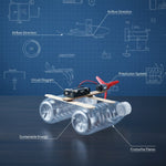 Kiddale STEM Wooden Wind Boat for Kids 6-14 years | Build a Working Propeller Boat | DIY Science & Engineering Learning Kit | Educational Assembly Project