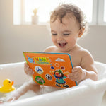 Kiddale Waterproof Name Recognition Bath Book for Babies | Soft & Safe Early Learning Book | Word & Picture Learning | Ideal for Children 6 Months to 2 Years