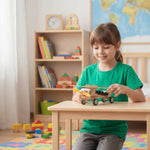 Kiddale Wooden STEM Single Propeller Aircraft Kit for Kids 6-14 years | DIY Motorized Airplane Model with Wheels | Science & Engineering Learning Kit | Hands-On Assembly Project