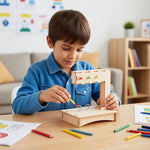 Kiddale Wooden STEM Traffic Lights Model Kit for Kids 6–14 Years | DIY Working LED Signal | School Science Project & Electronics Learning Kit | Engineering Assembly Kit