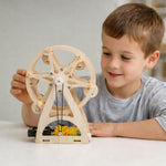 Kiddale Wooden STEM Ferris Wheel Model Kit for Kids 6–14 Years | DIY Rotating Engineering Project | School Science Exhibition Kit | Hands-On Mechanical Learning Kit