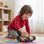 Kiddale Wooden STEM Electric Tank Model Kit for Kids 6–14 Years | DIY Motorized Tracked Vehicle | School Project & Robotics Learning Kit | Science Engineering Assembly Kit