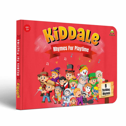 Kiddale's 'Rhymes for Playtime' Nursery Rhymes Non-Sound Children Board Book