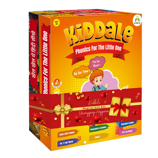 Kiddale 2-Pack English Phonics and Hindi Nursery Rhyme Musical Interactive Sound Books