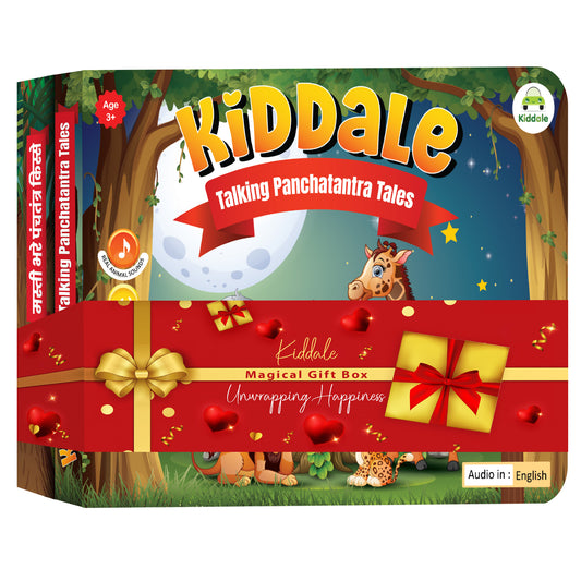 Kiddale 2-Pack Hindi and English Panchatantra Musical Interactive Sound Books