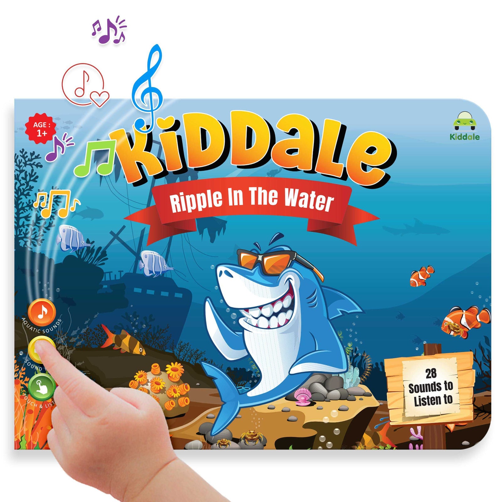 Kiddale Nursery Rhymes & Water Animals Musical Sounds Book