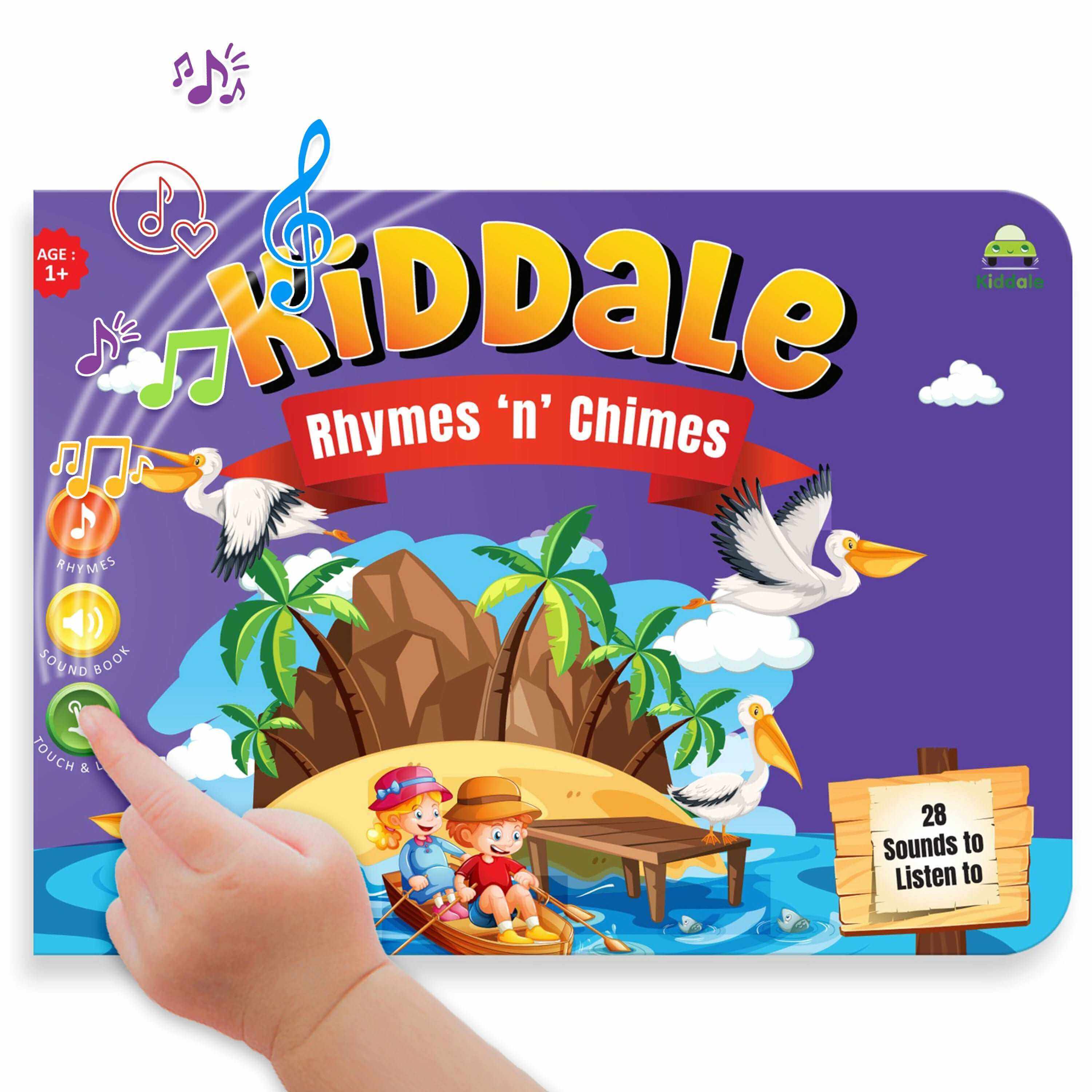Kiddale – Touch, Play Learn Book🎵 28 Sound Buttons|8 Most-Loved English Rhymes to Spark Your Child’s Joy
