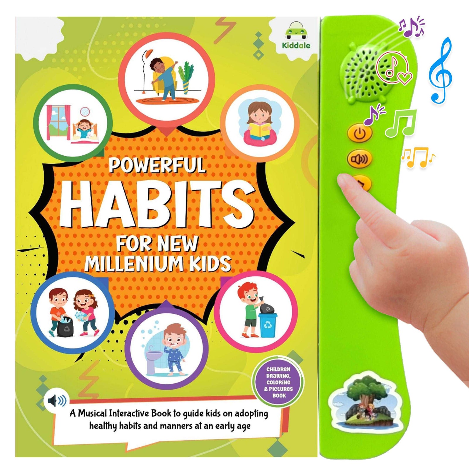 Kiddale Good Habits Musical Learning Sound Book for Children(4-8yrs)