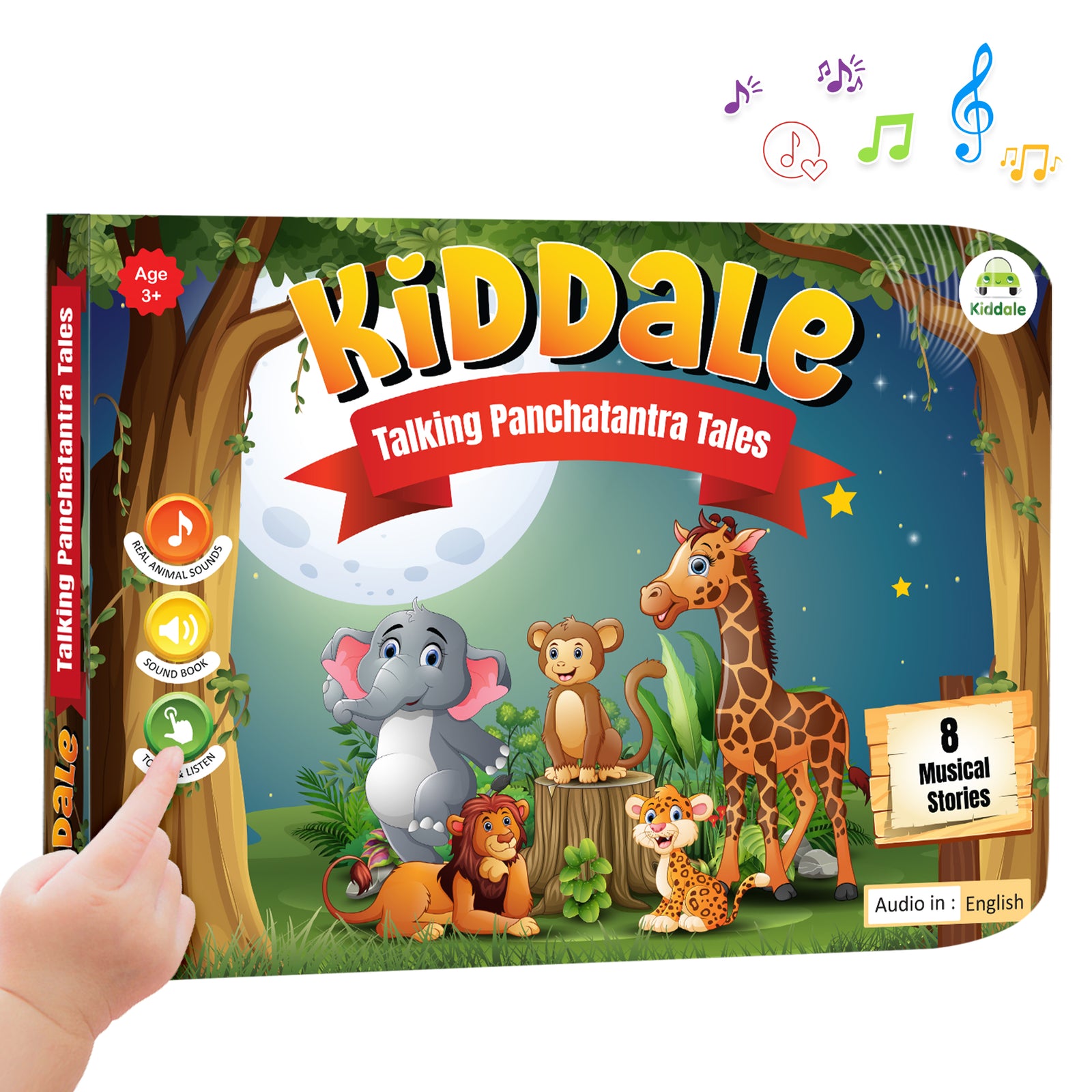 Kiddale Musical Interactive English Panchatantra Audio Story Book for Age 3+