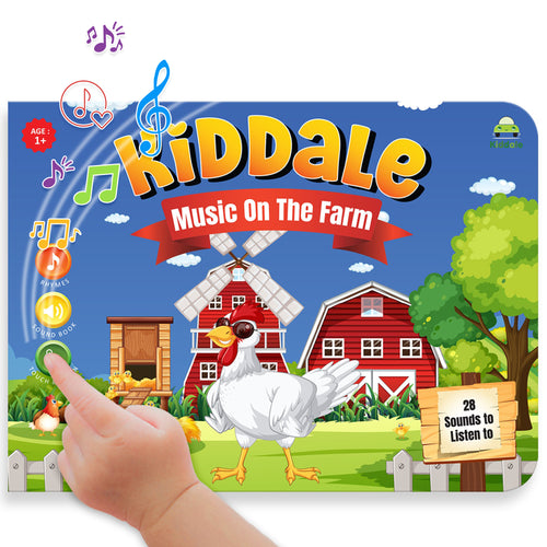 Kiddale 'Music on the Farm' Farm Animal Nursery Rhymes Sound Book