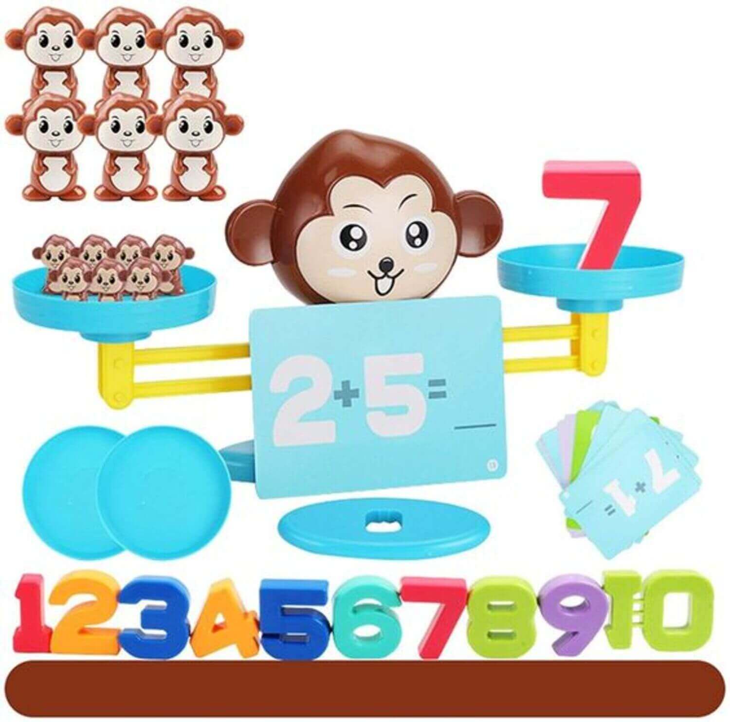 Kiddale Monkey Balance Counting Educational Math STEM Game Kiddale123